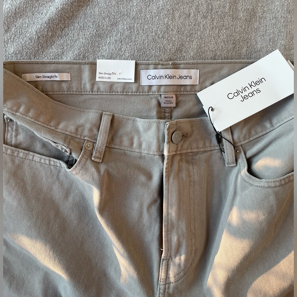 Calvin Klein Men’s Gray Jeans